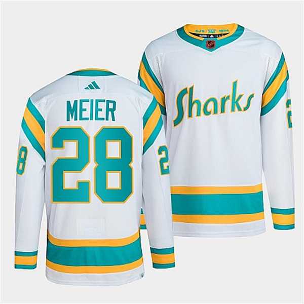Men's San Jose Sharks #28 Timo Meier White 2022 Reverse Retro Stitched Jersey Dzhi,We sell and wholesale Men's San Jose Sharks #28 Timo Meier White 2022 Reverse Retro Stitched Jersey Dzhi on line form chian!
